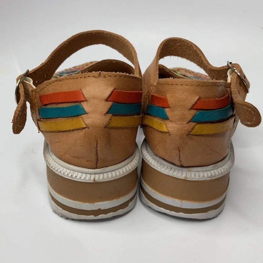 Raguer multi colored platform‎ Huraches size 6
